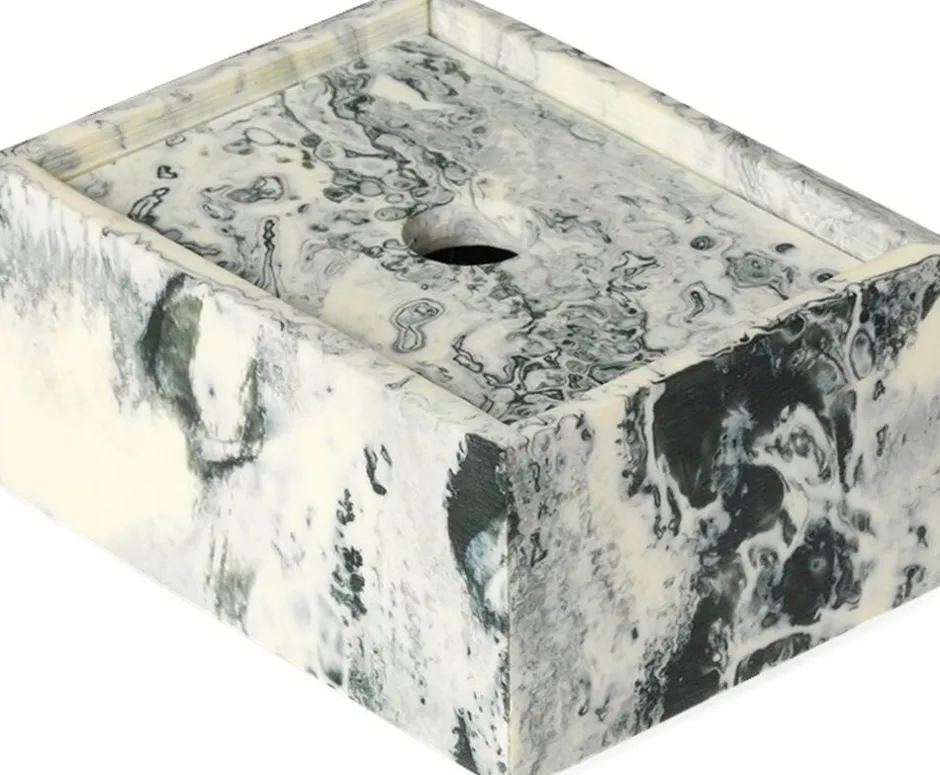 Opbevaring<Ferm Living Mist Box - 7,5 x 10 - Emerald Off-white