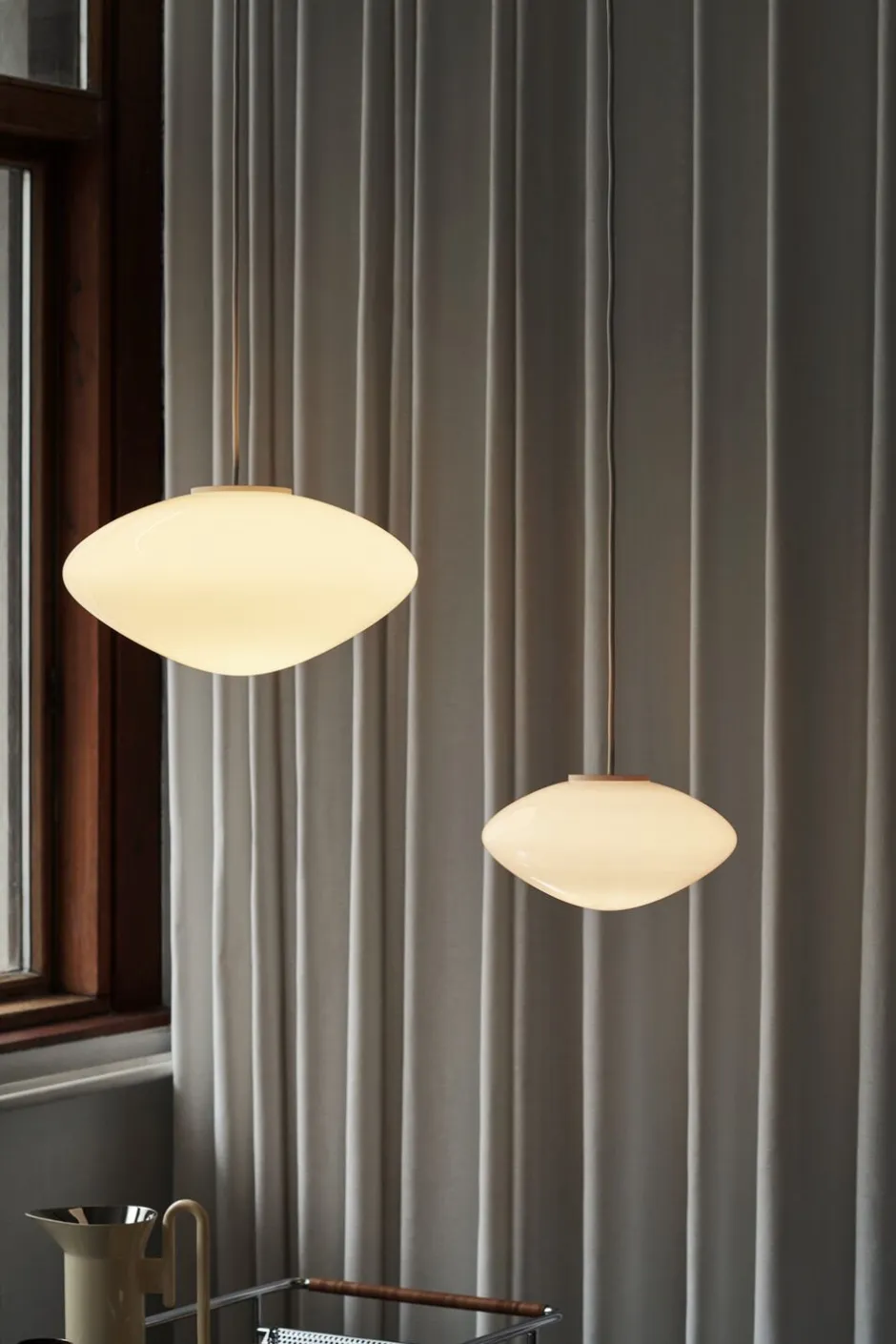 Pendler<&Tradition Mist Pendant AP15, Matt White, Glass