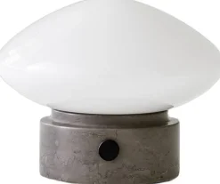 Trådløse Lamper<&Tradition Mist Portable Lamp AP21 Grigio Caldo base