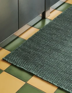 Gulvtæpper<Hay Moiré Runner-L200 x W80-Emerald green