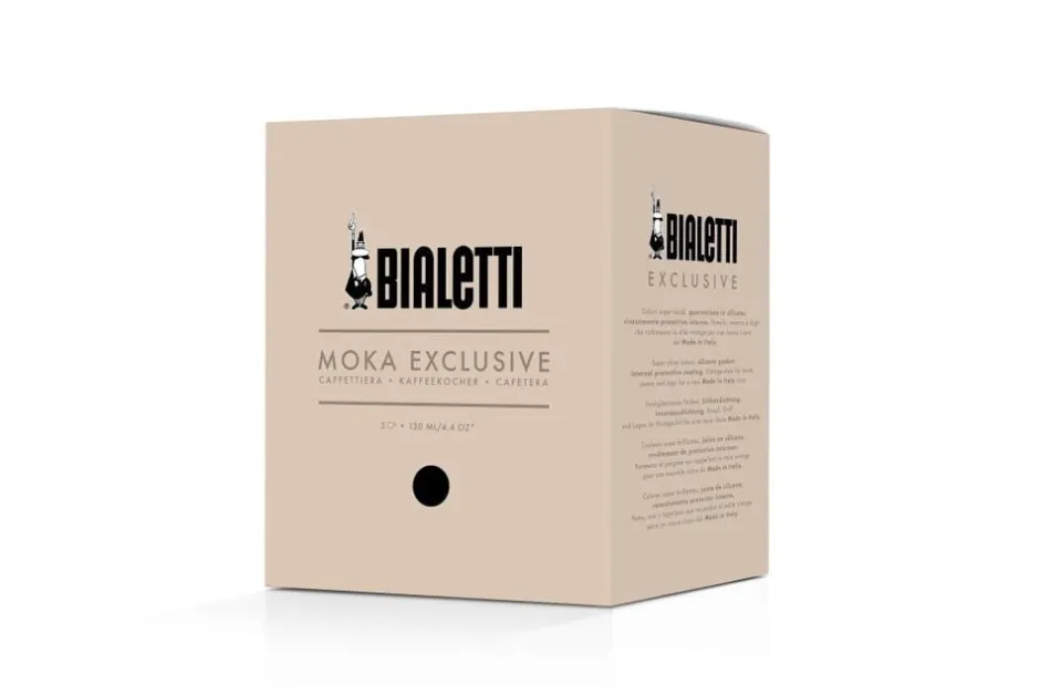 Kaffe & Te<Bialetti Moka Exclusive espressokande, 3 kop