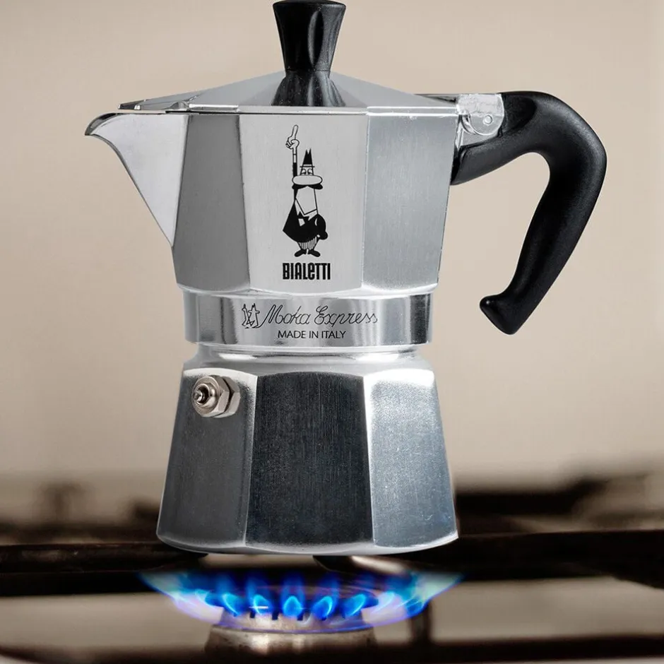 Kaffe & Te<Bialetti Moka Express espressokande, 6 kop