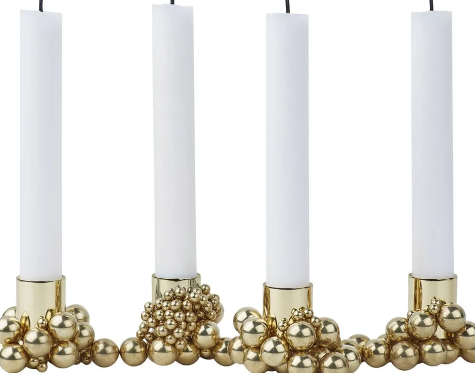 Lys & Lysestager|Adventsstager<GEJST MOLEKYL 4 Brass