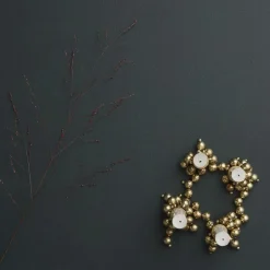 Lys & Lysestager|Adventsstager<GEJST MOLEKYL 4 Brass