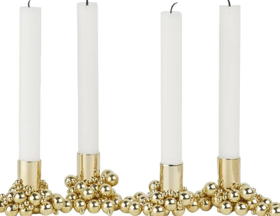 Lys & Lysestager|Adventsstager<GEJST MOLEKYL 4 Brass