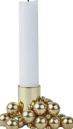 Lys & Lysestager<GEJST MOLEKYL 1 Brass