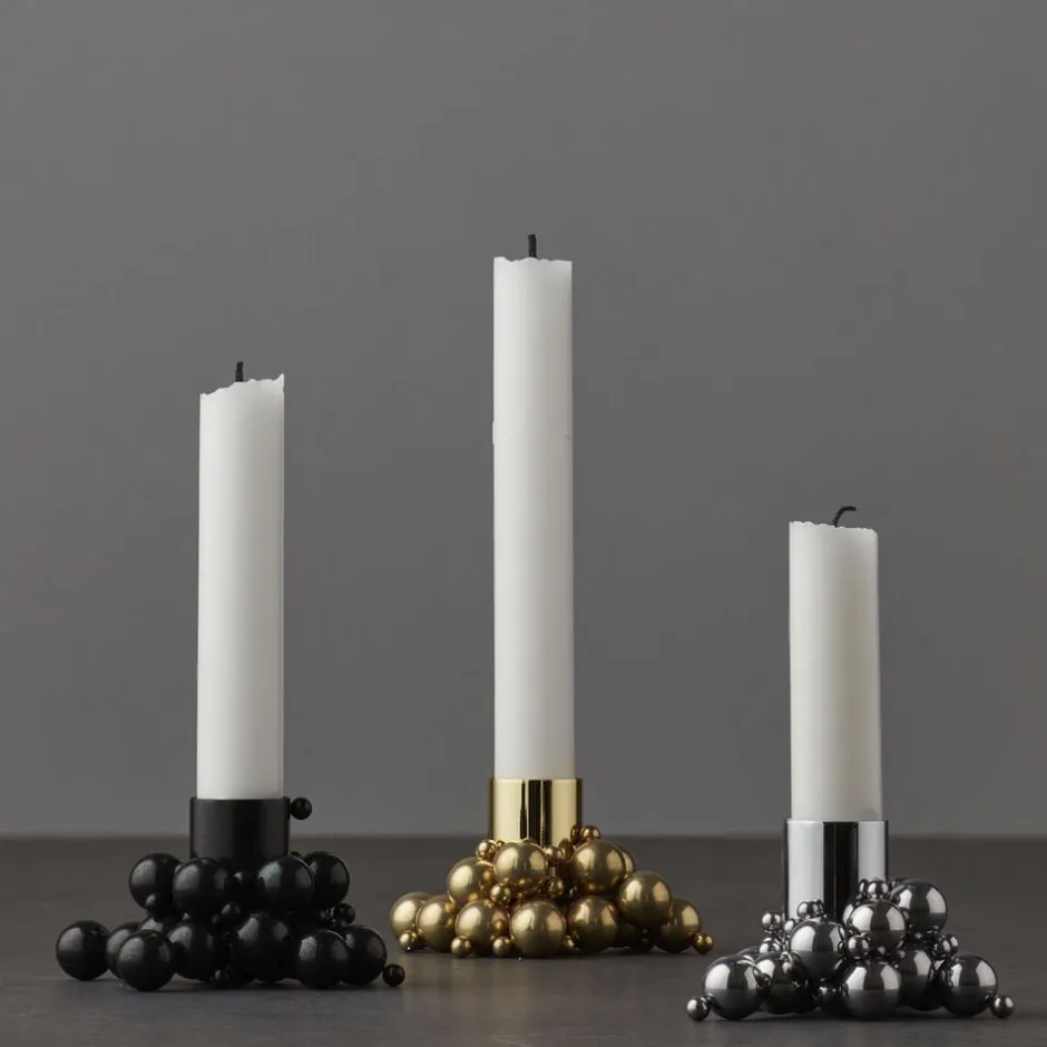 Lys & Lysestager<GEJST MOLEKYL 1 Brass