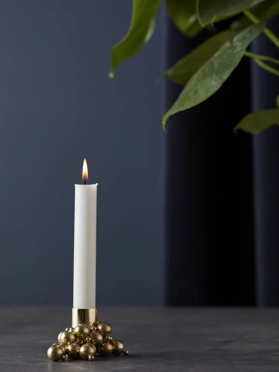 Lys & Lysestager<GEJST MOLEKYL 1 Brass