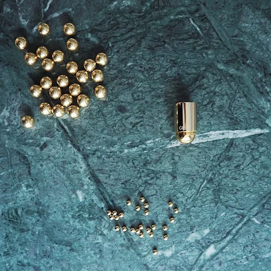 Lys & Lysestager<GEJST MOLEKYL 1 Brass