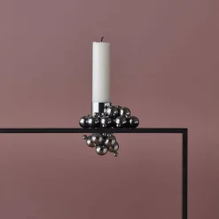 Lys & Lysestager<GEJST MOLEKYL 1 Chrome