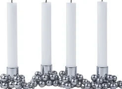 Lys & Lysestager|Adventsstager<GEJST MOLEKYL 4 Chrome