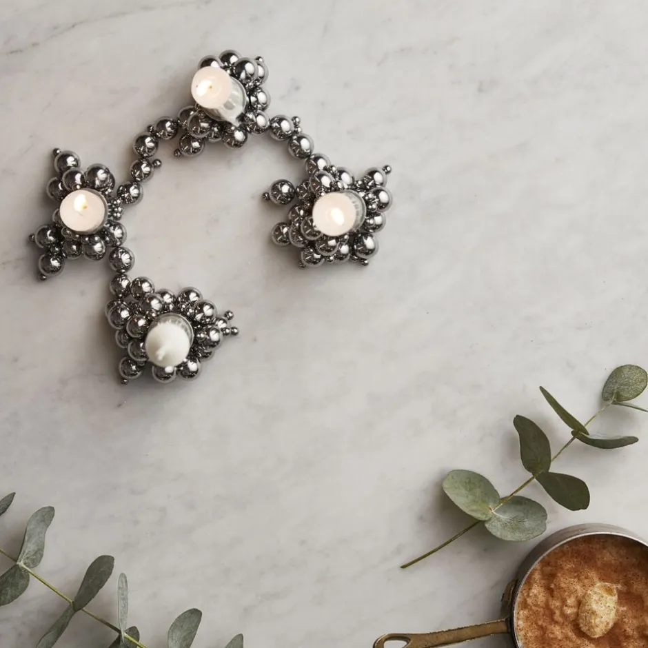 Lys & Lysestager|Adventsstager<GEJST MOLEKYL 4 Chrome