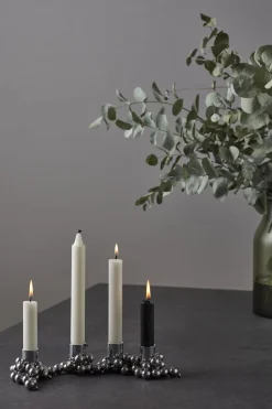 Lys & Lysestager|Adventsstager<GEJST MOLEKYL 4 Chrome
