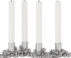 Lys & Lysestager|Adventsstager<GEJST MOLEKYL 4 Chrome