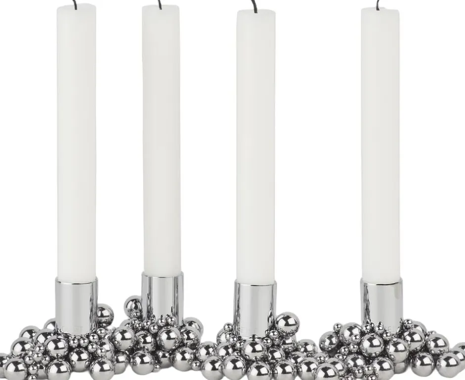 Lys & Lysestager|Adventsstager<GEJST MOLEKYL 4 Chrome