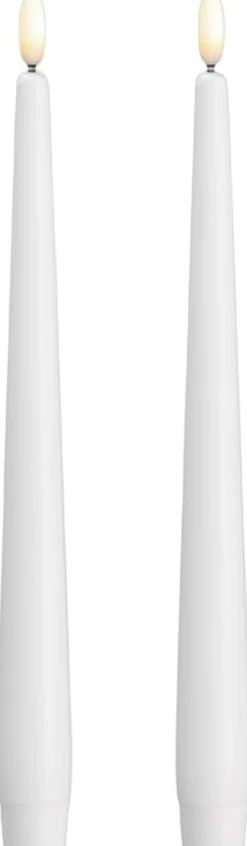 Lys & Lysestager<Moods & Moore Moods & More - LED taper candle, Silk, Slim, Classic white,
