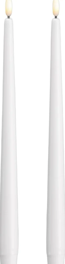Lys & Lysestager<Moods & Moore Moods & More - LED taper candle, Silk, Slim, Classic white,