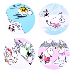 Tilbehør Til Bordet<Moomin Arabia bordskånere sæt 4stk Vinterbadning