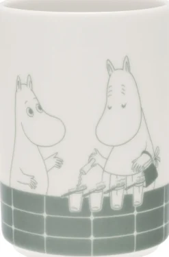 Badeværelsestilbehør<Moomin Arabia tandbørsteholder, badetid