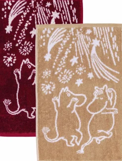 Håndklæder<Moomin Arabia 30x50cm håndklædesæt Festlige Øjeblikke GOTS