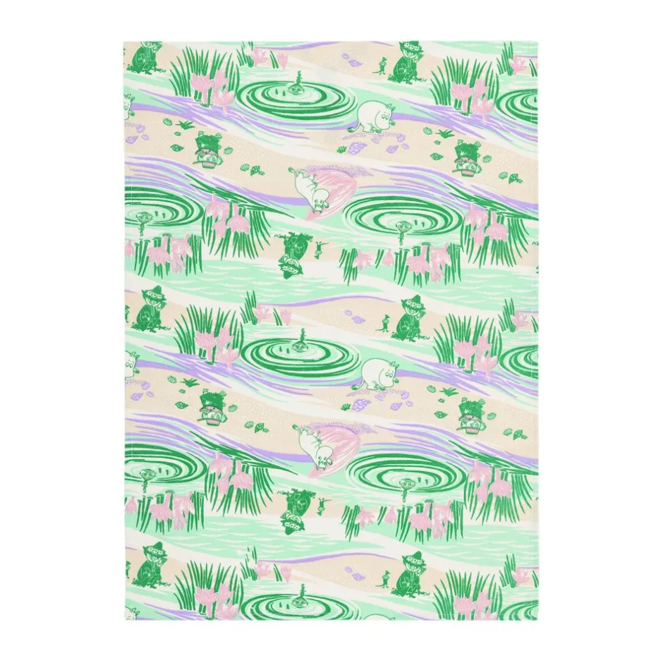 Tekstiler Til Køkkenet<Moomin Arabia 50x70cm viskestykke Stranddag GOTS