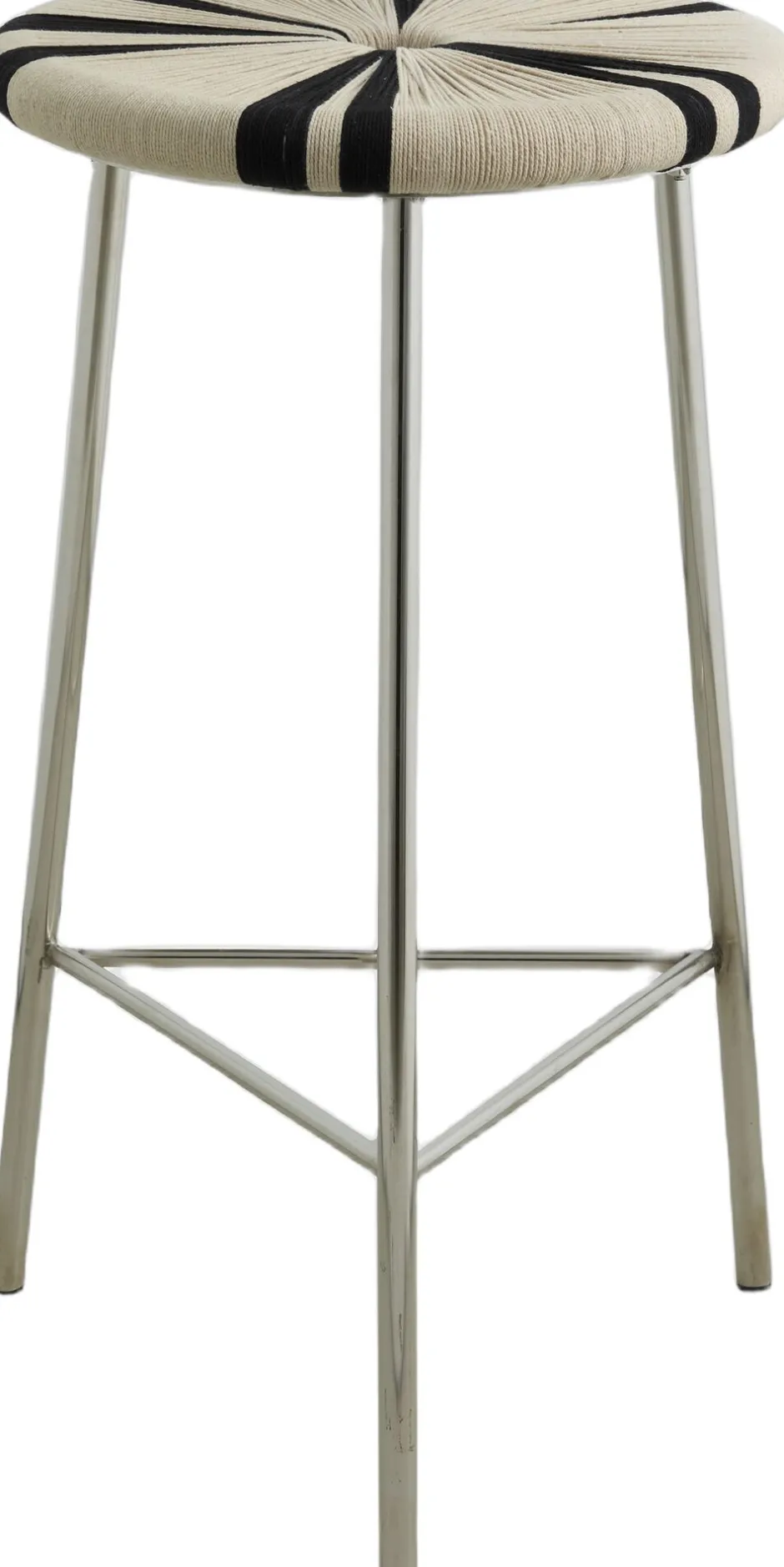 Møbler<Nordal MORICE stool, high - black/ivory