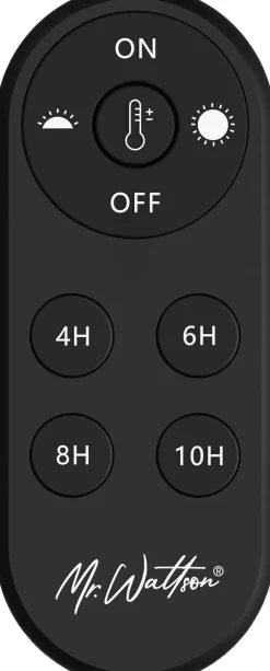 Bordlamper<Mr. Wattson Remote Control, Oval, Black