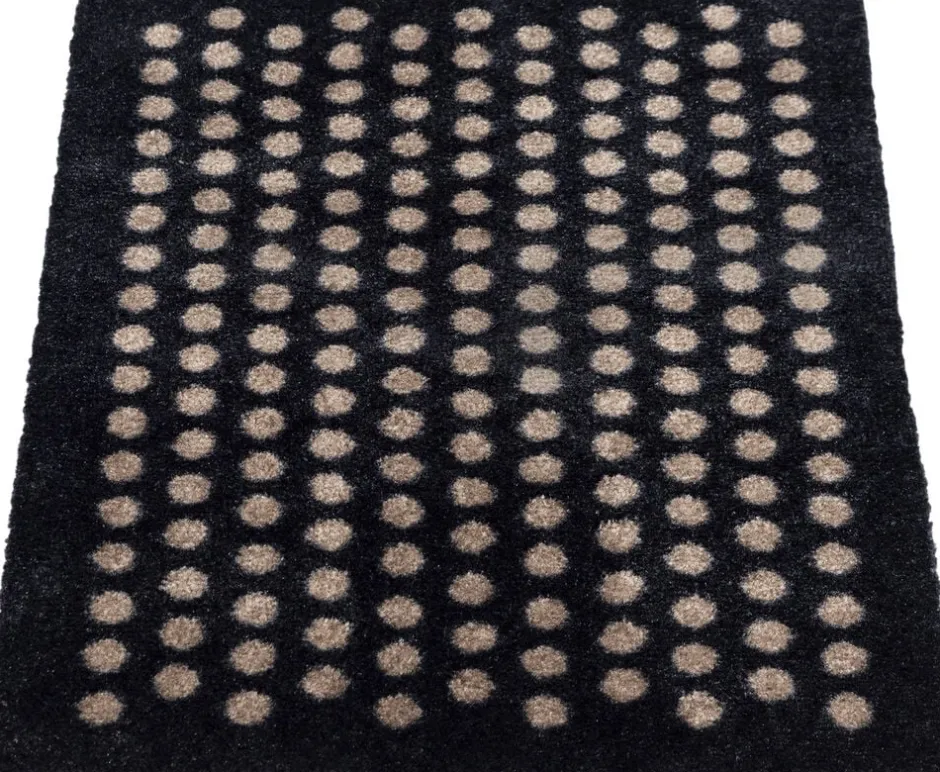 Gulvtæpper<Tica Copenhagen Måtte 40x60 cm, dot sort/sand