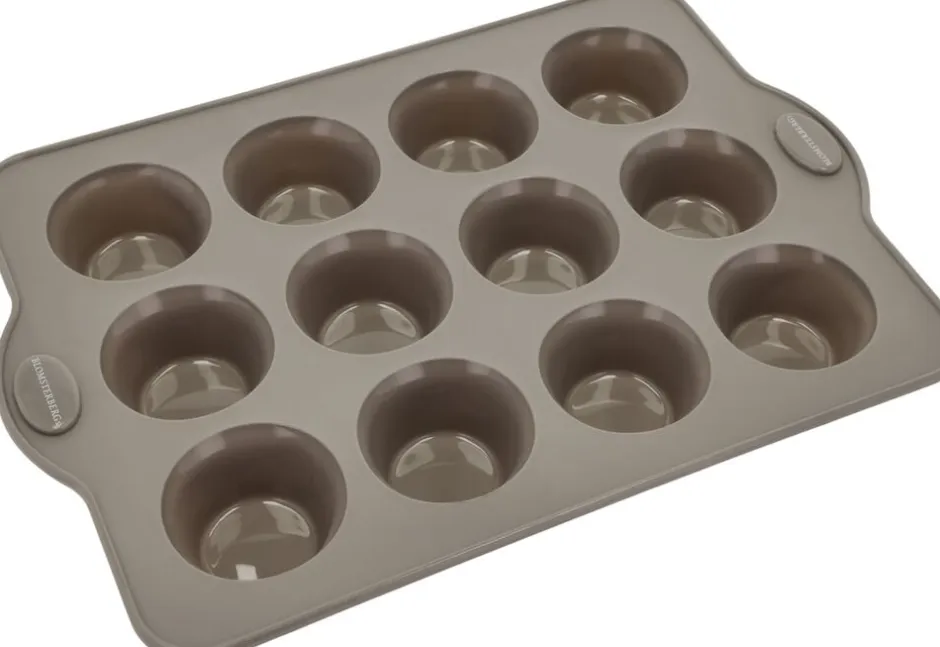 Bageartikler<Blomsterberg Muffinform til 12 stk. Latte Silikone