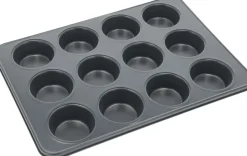 Bageartikler<Blomsterberg Muffinform til 12 stk. Latte Stål