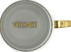 Kopper & Krus<Versace Mug with handle, Signature Black, La Greca