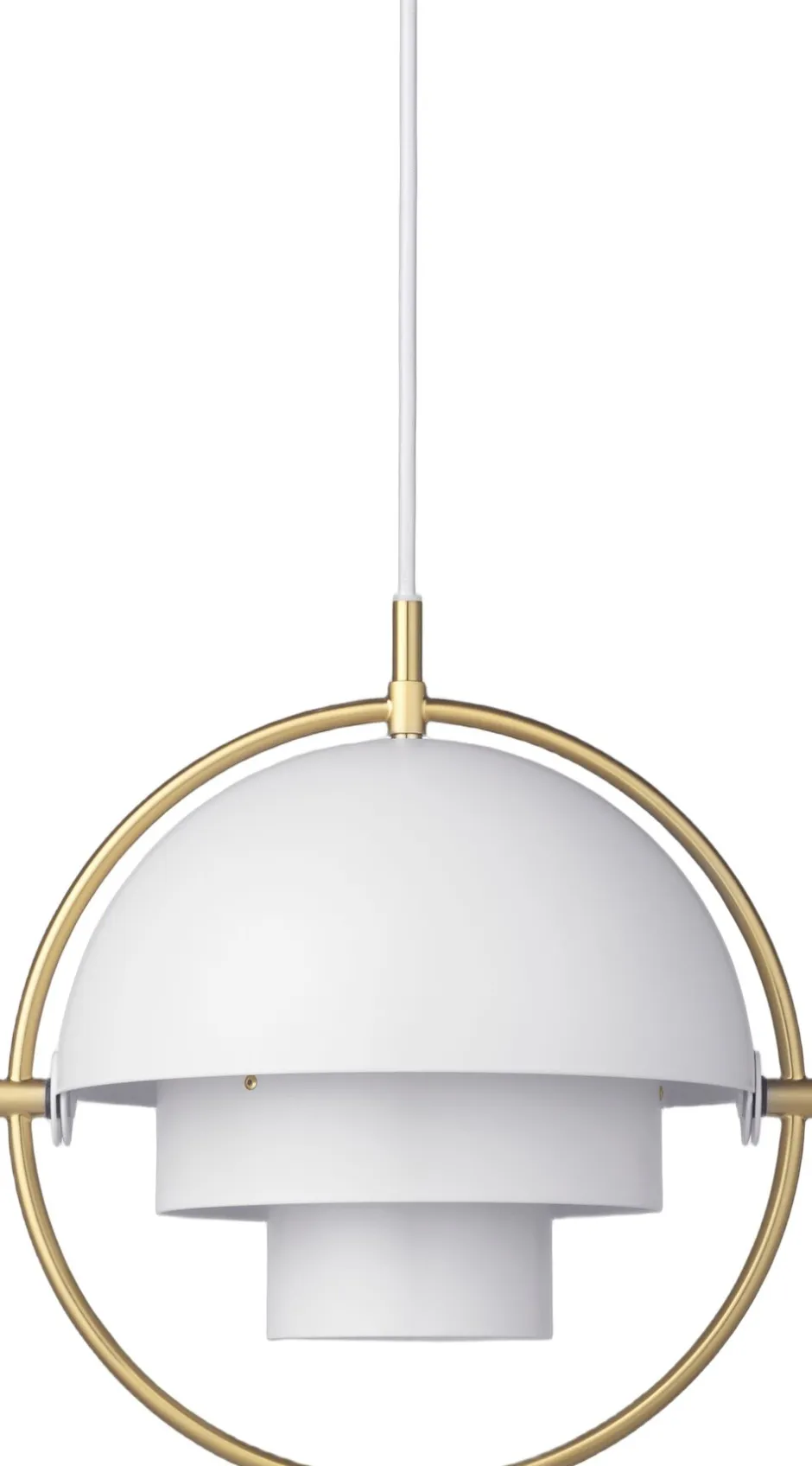 Pendler<Gubi Muli-Lite Pendant, Small Matt semi white