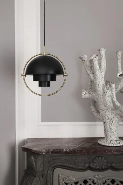 Pendler<Gubi Multi-Lite Pendant Messing/sort