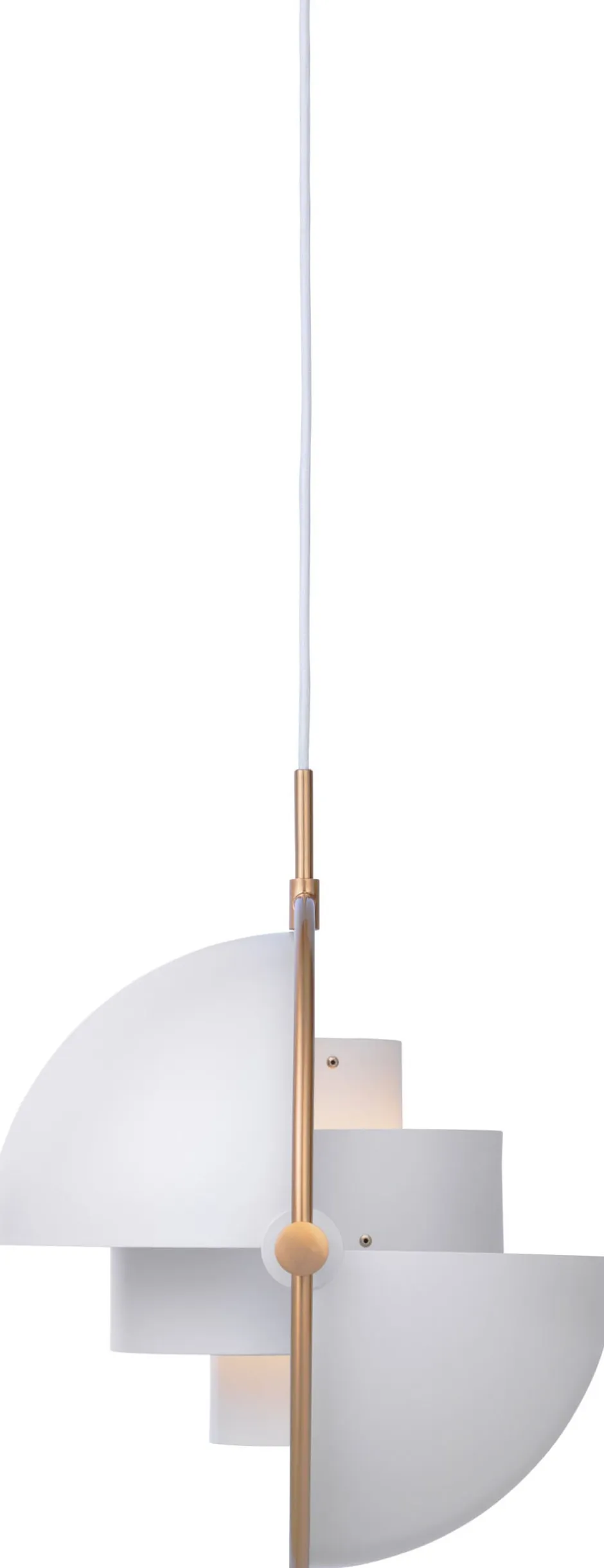 Pendler<Gubi Multi-Lite Pendant Messing/hvid