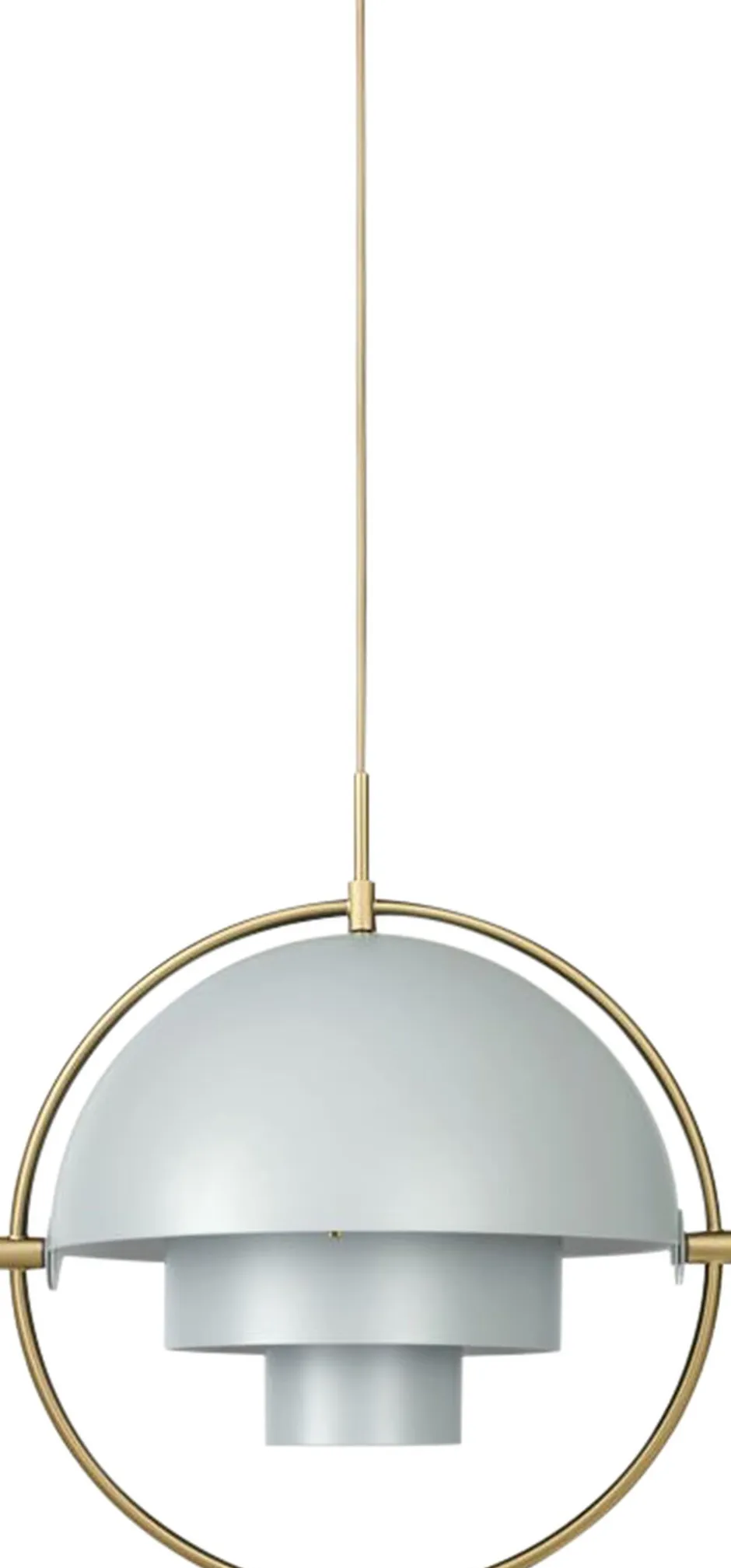 Pendler<Gubi Multi-Lite Pendant Messing/grå