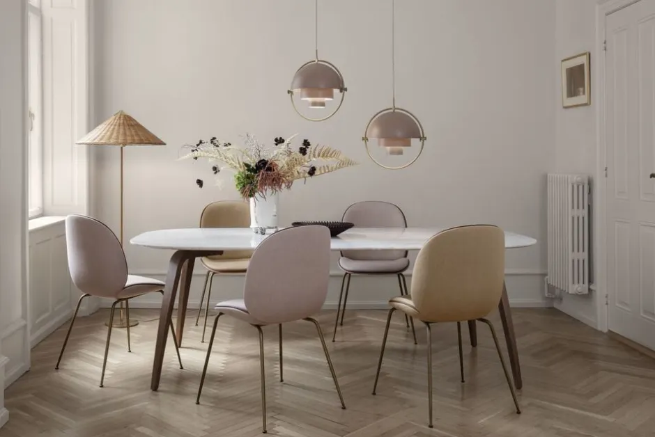 Pendler<Gubi Multi-Lite Pendant Messing/grå