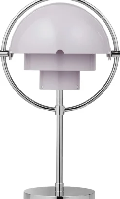 Trådløse Lamper<Gubi Multi-Lite Portable Lamp, EU Base: Chrome, Shade: Pale Lilac