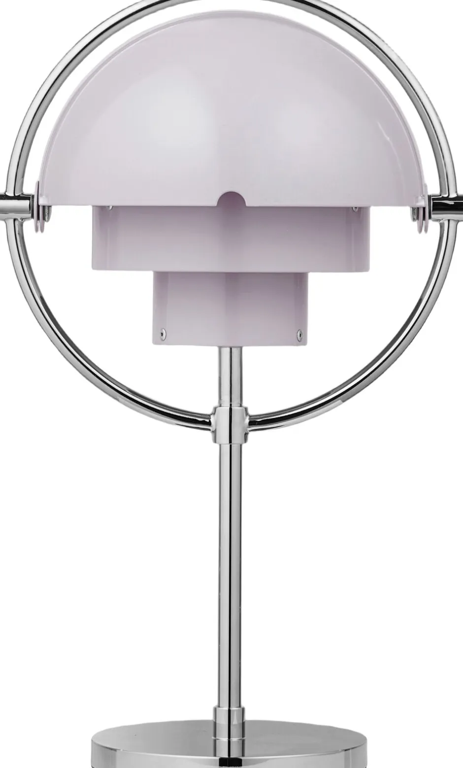 Trådløse Lamper<Gubi Multi-Lite Portable Lamp, EU Base: Chrome, Shade: Pale Lilac
