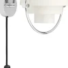 Væglamper<Gubi Multi-Lite Wall Lamp, EU Base: Chrome, Shade: White Semi Mat