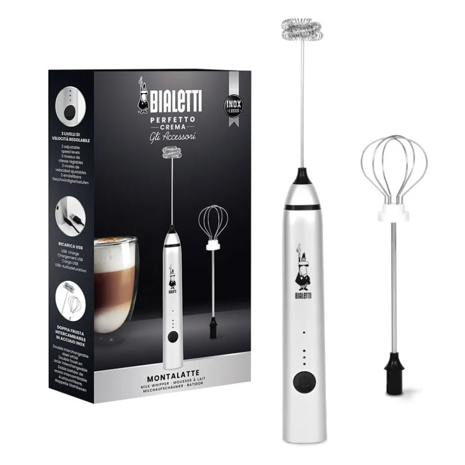 Kaffe & Te<Bialetti Multi-Mælkeskummer PRO USB