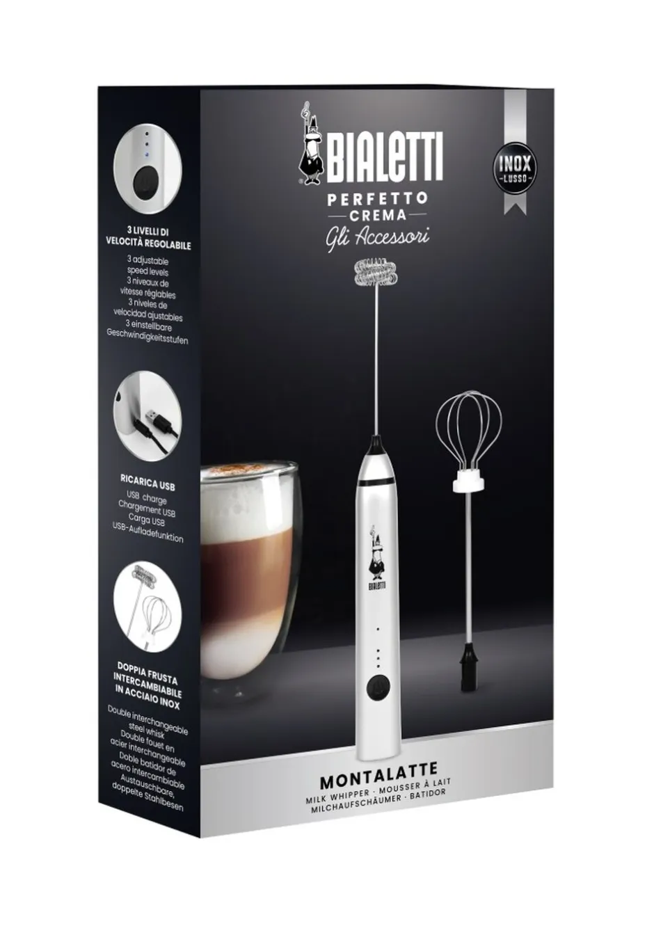 Kaffe & Te<Bialetti Multi-Mælkeskummer PRO USB