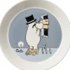 Tallerkener<Moomin Arabia Mumi 19 cm tallerken Mumifar grå