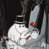 Opbevaring<Moomin Arabia Mumi flytter 1,2l krukke