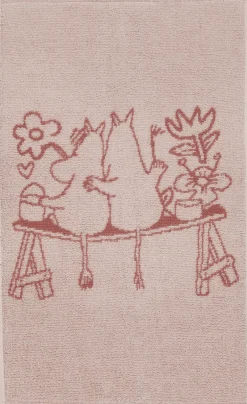 Håndklæder<Moomin Arabia Mumi håndklæde, love Rosa