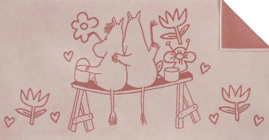 Håndklæder<Moomin Arabia Mumi håndklæde, love Rosa