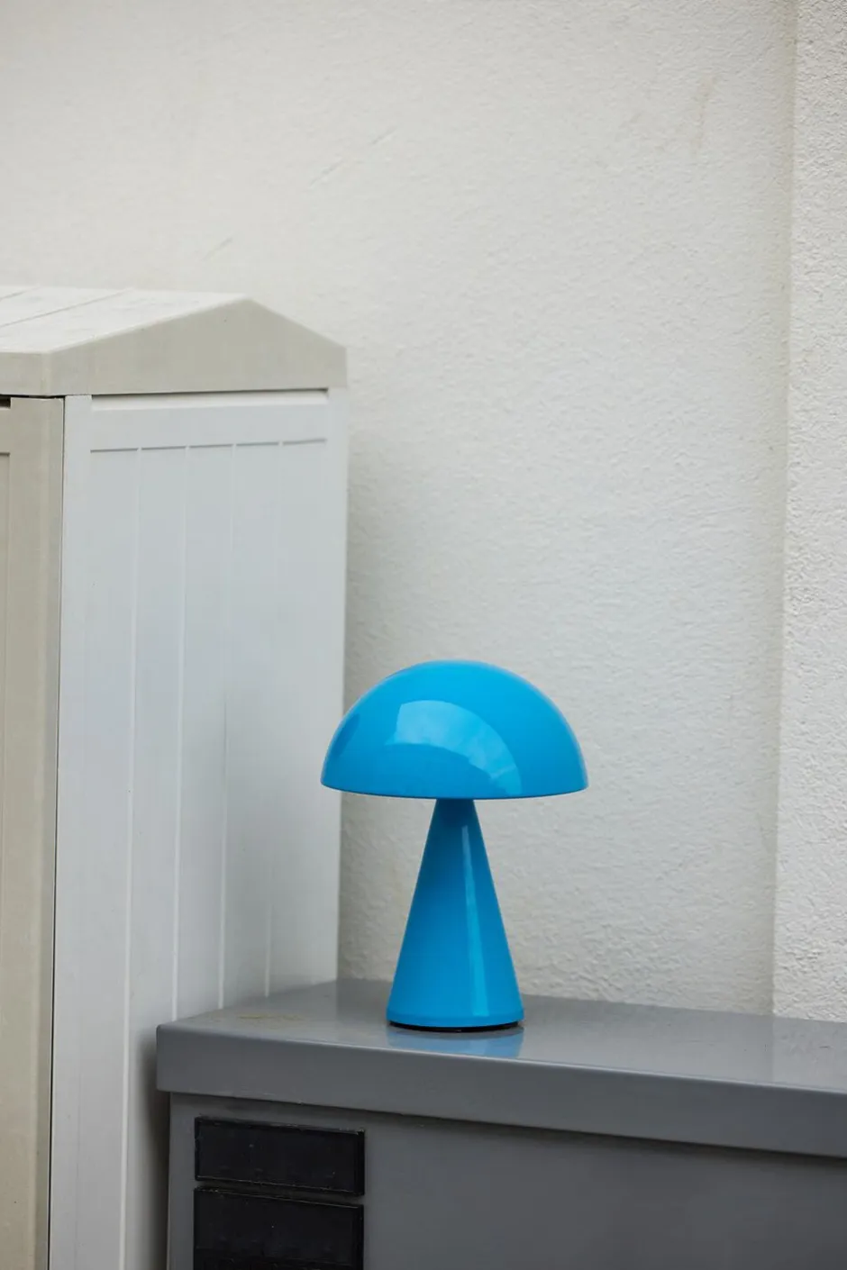 Trådløse Lamper<Hübsch Mush Portable Lamp Blue