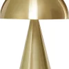 Trådløse Lamper<Hübsch Mush Portable Lamp Brass