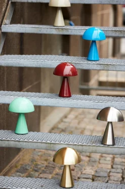 Trådløse Lamper<Hübsch Mush Portable Lamp Brass