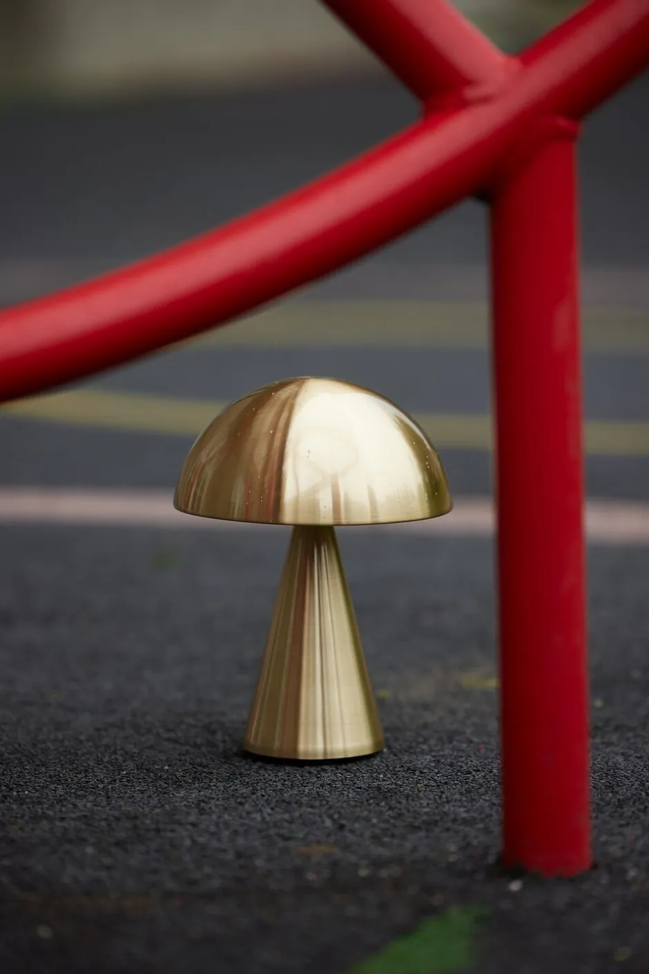 Trådløse Lamper<Hübsch Mush Portable Lamp Brass
