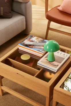 Trådløse Lamper<Hübsch Mush Portable Lamp Green